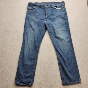 Levi’s 541 Men's Jeans 40x32 Light Distressed Straight Leg Light Blue Wash